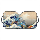 Gyarados Magikarp The Great Wave Japan Pokemon Custom Car Windshield Sunshades