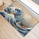 Gyarados Magikarp The Great Wave Japan Doormat Home Decor