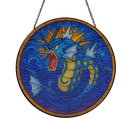 Gyarados Pokemon Sun Stained Glass Suncatcher