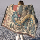 Gyarados Pokemon Japan Style Woven Throw Blanket
