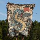 Gyarados Pokemon Japan Style Woven Throw Blanket
