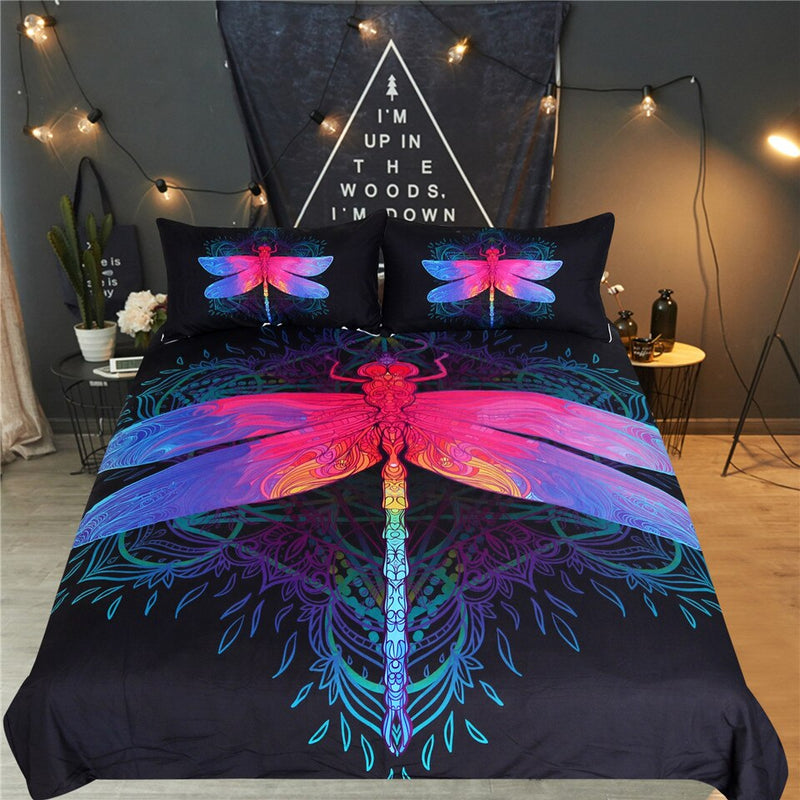 Sleepwish Dragonfly Art Bedding Set Duvet Cover And 2 Pillowcases Nearkii