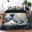Haku Dragon Ghibli Studio Spirited Away The Great Wave Japan Bedding Set