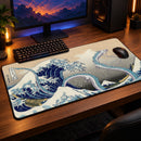 Haku Dragon Ghibli Studio Spirited Away The Great Wave Japan Desk Mat