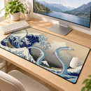 Haku Dragon Ghibli Studio Spirited Away The Great Wave Japan Desk Mat