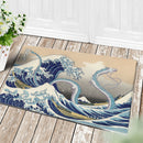 Haku Dragon Ghibli Studio Spirited Away The Great Wave Japan Doormat Home Decor