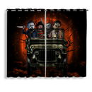 Halloween Horro Movie Ride Jeep Funny Window Curtain