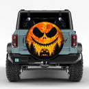 Halloween Jack Skellington Full Moon Car Spare Tire Cover With Camera Hole