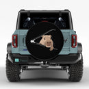 Capybara Unzipped Jeep Car Spare Tire Cover