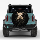 Happy Alpaca Tearing Car Spare Tire Cover