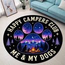 Happy Campers Club Me & My Dogs Carpet Round Rug