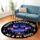 Happy Campers Club Me & My Dogs Carpet Round Rug
