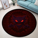 Haunter Pokemon Break Wall Round Rug