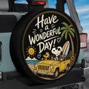 Have A Wonderful Day Car Spare Tire Cover