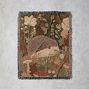 Hedgehog Forest Animal Woven Throw Blanket