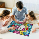Hello Kitty Angel Love Stained Glass Jigsaw Puzzle