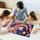 Hello Kitty Sitting On The Moon Jigsaw Puzzle