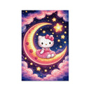 Hello Kitty Sitting On The Moon Jigsaw Puzzle