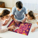 Hello Kitty Starry Night Pink Painting Jigsaw Puzzle