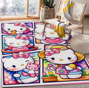 Hello Kitty Cute Emotion Rectangular Area Rug
