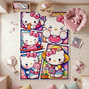 Hello Kitty Cute Emotion Rectangular Area Rug