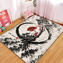 Hello Kitty Japan Ink Style Rectangular Area Rug