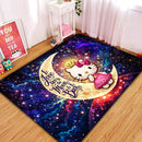 Hello Kitty Love You To The Moon And Back Rectangular Area Rug