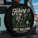 Hiking Skull Bear Car Spare Tire Cover