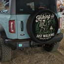 Hiking Skull Bear Car Spare Tire Cover