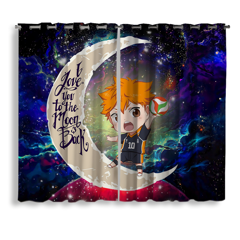 Hinata Haikyuu Love You To The Moon Galaxy Window Curtain