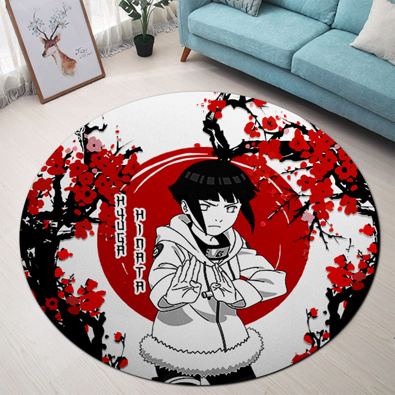 Hinata Japan Style Round Rug