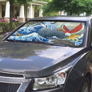 Hoho Vs Lugia Pokemon The Great Wave Custom Car Windshield Sunshades