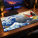 Hoho Vs Lugia Pokemon The Great Wave Desk Mat