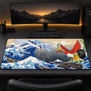 Hoho Vs Lugia Pokemon The Great Wave Desk Mat