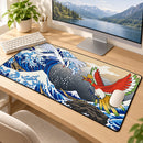 Hoho Vs Lugia Pokemon The Great Wave Desk Mat