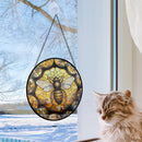 Honey Bee Stained Glass Suncatcher