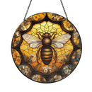 Honey Bee Stained Glass Suncatcher