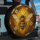 Honey Bee Vintage Jeep Car Spare Tire Cover