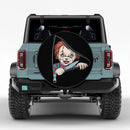 Horror Chucky Hide Unzipped Jeep Car Spare Tire Cover