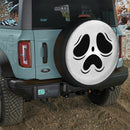 Ghostface Scream Halloween Car Spare Tire Cover With Camera Hole