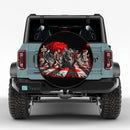 Horror Movie Road Car Spare Tire Cover With Camera Hole