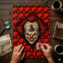 Horror Pennywise Clown Face Jigsaw Puzzle