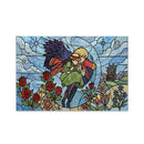 Howls Moving Castle Stained Glass Jigsaw Puzzle