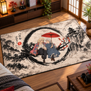 Howl x Sophie Japan Ink Style Rectangular Area Rug