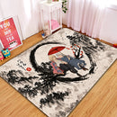 Howl x Sophie Japan Ink Style Rectangular Area Rug