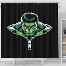 Hulk Zipper Shower Curtain