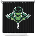 Hulk Zipper Shower Curtain