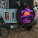 I Drive A Delorean From Time To Time Car Spare Tire Cover