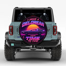 I Drive A Delorean From Time To Time Car Spare Tire Cover
