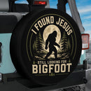 Jesus Bigfoot Car Spare Tire Cover
